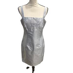 Women’s Ann Taylor 100% Silk Sheath Midi Dress. Size 10
